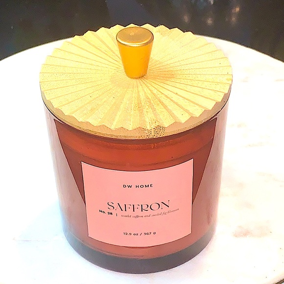 DW HOME CANDLE SAFFRON NO. 24 FIG CRANBERRY 2 WICK RICHLY SCENTED NEW 12.9 oz - Picture 3 of 7